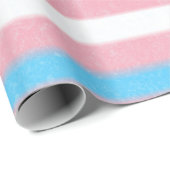 Getelegrafeerde bandkleurstrips met transgenderpri cadeaupapier (Rol Hoek)