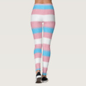 Getelegrafeerde bandkleurstrips met transgenderpri leggings (Achterkant)