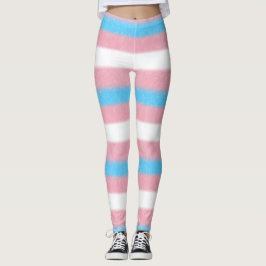Getelegrafeerde bandkleurstrips met transgenderpri leggings