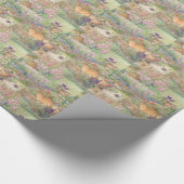 Getelegrafeerde katten in de tuin cadeaupapier (Hoek)