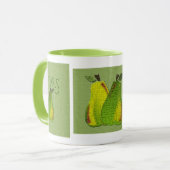 Getelegrafeerde peren mok (Voorkant links)