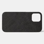 Getelegrafeerde zwarte leder Hoesje-Mate iPhone dr Case-Mate iPhone Case (Achterkant (horizontaal))