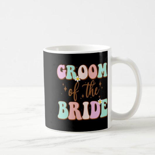 Getemde Bruidegom Van De Bruid Trouw Bruiloft Moed Koffiemok (Rechts)