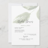 Getemde Bruiloft Ivy Sage Bruidsuitnodiging  Kaart (Voorkant)