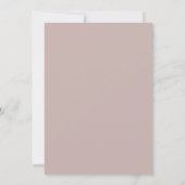 Getemde Mauve Gele Bloesem Bruiloft Kaart (Achterkant)