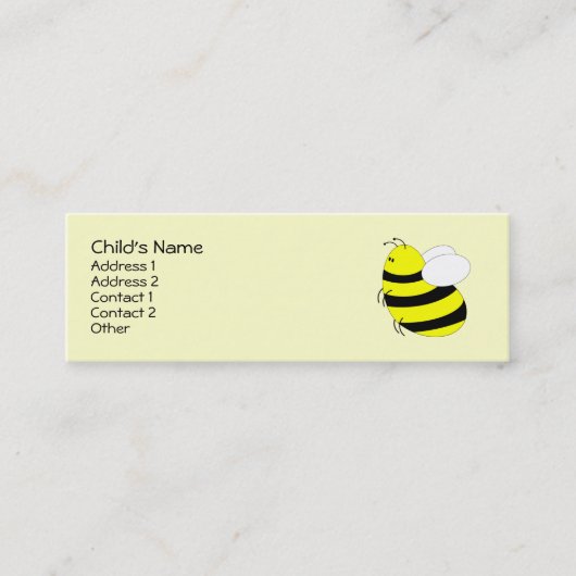 getemperd contactkaartje (Voorkant)