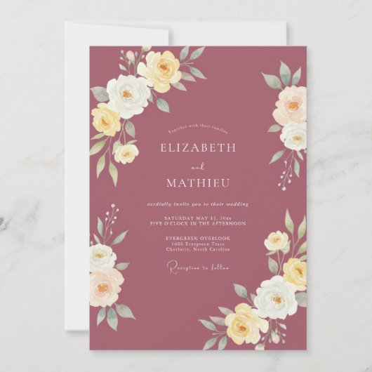 Getemperde Mauve Crème Ranunculus Eucalyptus Bruil Kaart (Voorkant)