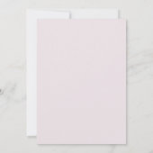 Getemperde Mauve Paarse Bloemblad Bruiloft Kaart (Achterkant)