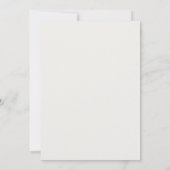 Getemperde tropische blad bruiloft mint repetitie kaart (Achterkant)