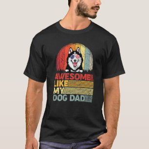 Getergde Siberische Husky Geweldig Zoals Mijn Hond T-shirt