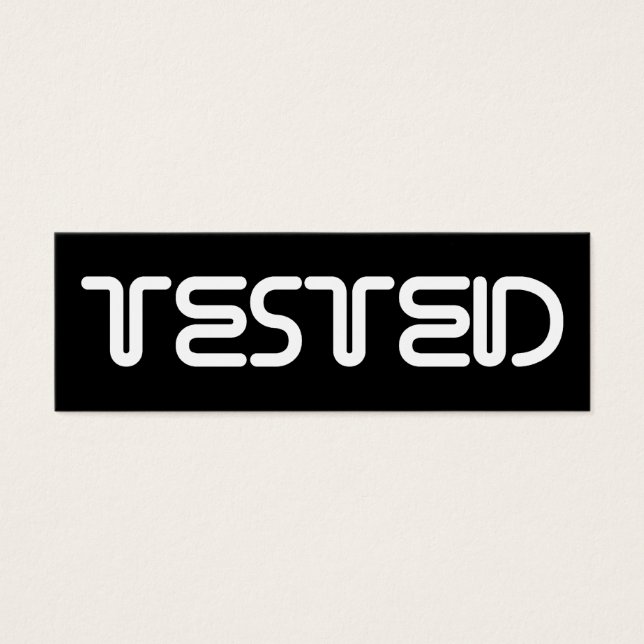 getest mini visitekaartjes (Voorkant)