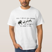 Getest op dieren t-shirt (Voorkant)