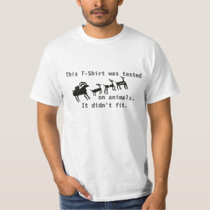 Getest op dieren t-shirt
