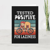 Getest positief voor laziness Sleuf op fiets Kaart (Voorkant)