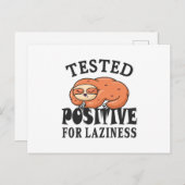 Getest positief voor luifheidssleuf briefkaart (Voorkant / Achterkant)