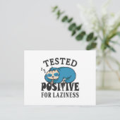 Getest positief voor luifheidssleuf briefkaart (Staand voorkant)