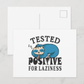 Getest positief voor luifheidssleuf briefkaart (Voorkant / Achterkant)