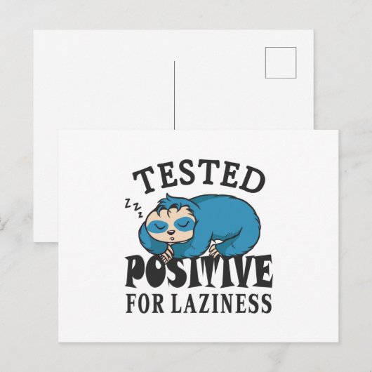 Getest positief voor luifheidssleuf briefkaart (Voorkant / Achterkant)