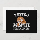 Getest positief voor luifheidssleuf briefkaart (Voorkant / Achterkant)