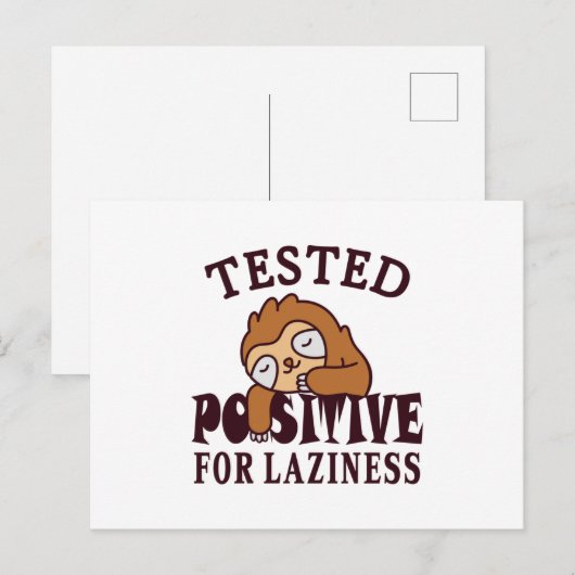 Getest positief voor luifheidssleuf briefkaart (Voorkant / Achterkant)