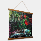 Getextureerd abstract met hout bekleed wandtapijt, hangend wandkleed (Gebogen)