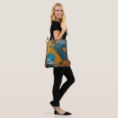 getextureerd Abstract modderlaken Tote Bag (Op model)