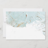 getextureerd blauw goud folie modern Weddenschap Kaart (Achterkant)