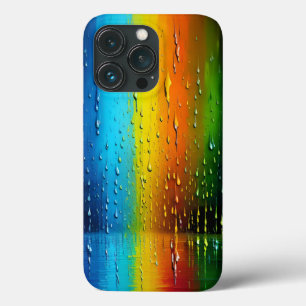 Getextureerd blauw Oranje groen regenboogpatroon Case-Mate iPhone Case