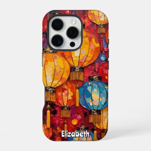 getextureerd bloemenrooster iPhone hoesje (Achterkant)