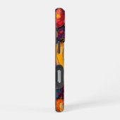 getextureerd bloemenrooster iPhone hoesje (Rechterkant)