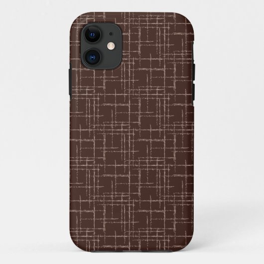 Getextureerd bruin. Case-Mate iPhone case (Achterkant)