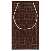 Getextureerd bruin. klein cadeauzakje (Achterkant)