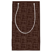 Getextureerd bruin. klein cadeauzakje (Voorkant)