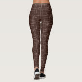 Getextureerd bruin. leggings (Achterkant)