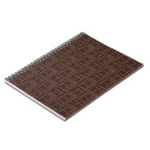 Getextureerd bruin. notitieboek (Linkerzijde)