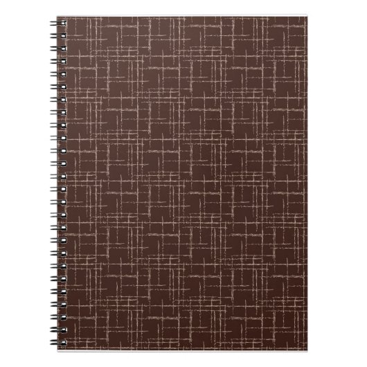 Getextureerd bruin. notitieboek (Voorkant)