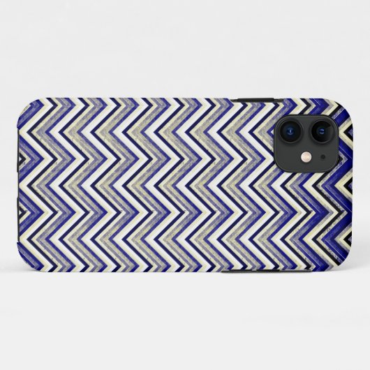 getextureerd chevron-ontwerp Case-Mate iPhone case (Achterkant (horizontaal))