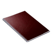 Getextureerd donkerrood leer notitieboek (Rechterzijde)
