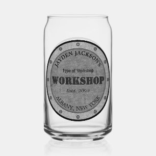 Getextureerd Effect Winkel Workshop Schuur Man Cav Blikvorm Glas