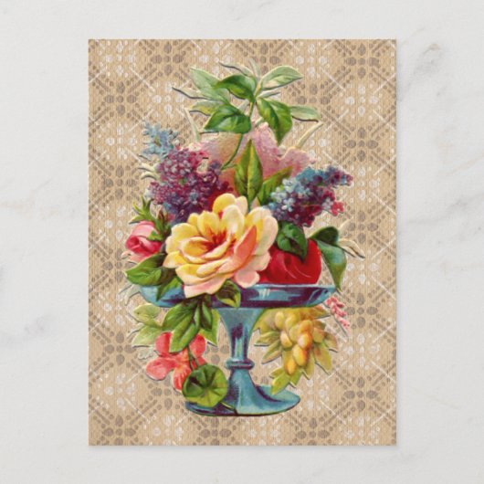 Getextureerd Floral display Briefkaart (Voorkant)