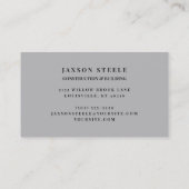 getextureerd gehamerd metaal visitekaartje (Achterkant)