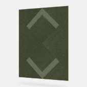 Getextureerd geometrisch mos acryl teken bord (Hoek)