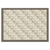 Getextureerd geometrisch tafelkleed in kalme neutr (Voorkant (Horizontaal))