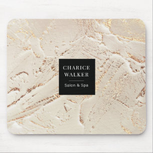 getextureerd goud moderne monogram Muismat