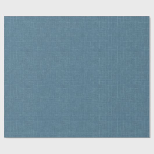 Getextureerd herringbone blauw. cadeaupapier (Vlak)