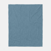 Getextureerd herringbone blauw. fleece deken (Voorkant)