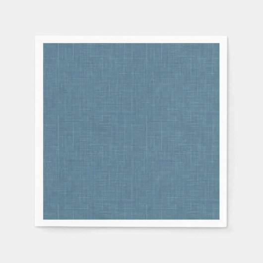 Getextureerd herringbone blauw. servet (Voorkant)