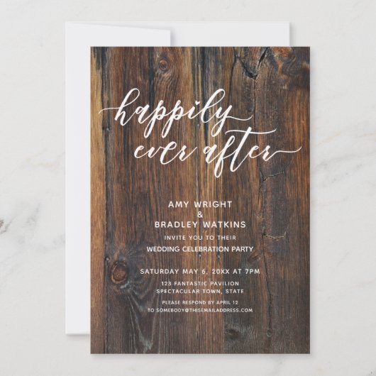 Getextureerd houten handschrift, altijd na kaart (Voorkant)