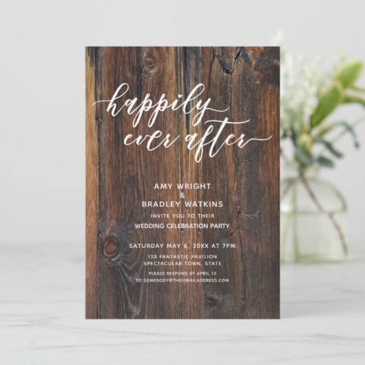 Getextureerd houten handschrift, altijd na kaart (Staand voorkant)