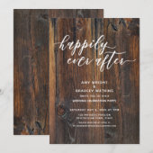 Getextureerd houten handschrift, altijd na kaart (Voorkant / Achterkant)